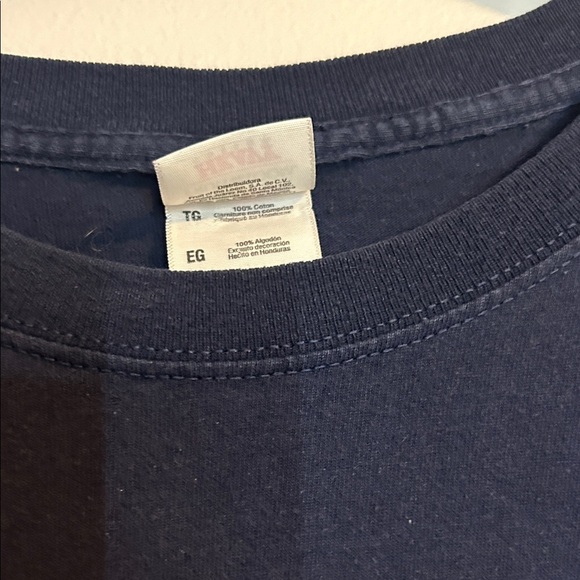 Fruit of the Loom Navy Patriots Football Tee - Picture 3 of 14